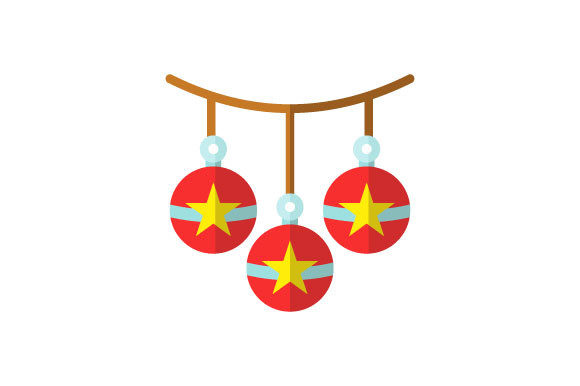 Christmas Decorative Ball Design Icon