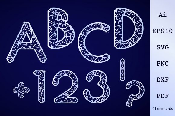 Decorative Letters and Numbers for Creative Projects