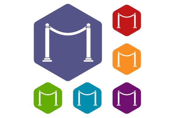 Decorative Poles with Tape Icons Set: A Strategic Asset for Visual Planning and Brand Clarity