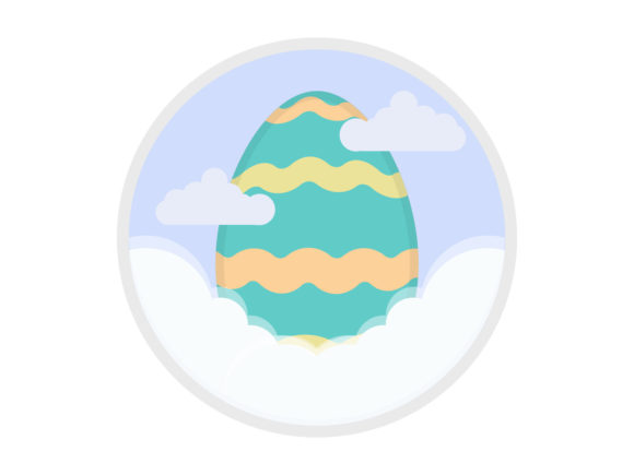 Easter Egg Bunny Decorative Line: A Versatile Design Asset for Creative Professionals