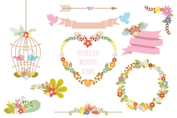 Elevate Your Wedding Design with Classic Vintage Decorative Flower Assets
