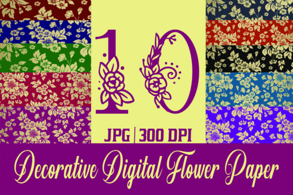 Elevating Digital Creativity with Decorative Digital Flower Paper: A Modern Design Asset
