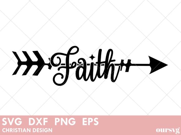 Faith Arrow Decorative Graphic - Belief