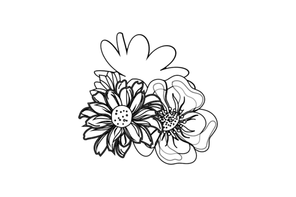 Flower Floral Wedding Decorative Outline: A Versatile Design Asset for Creative Professionals