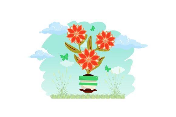 Flower Pot Decorative Sky Cloud: A Versatile Design for Creative Projects