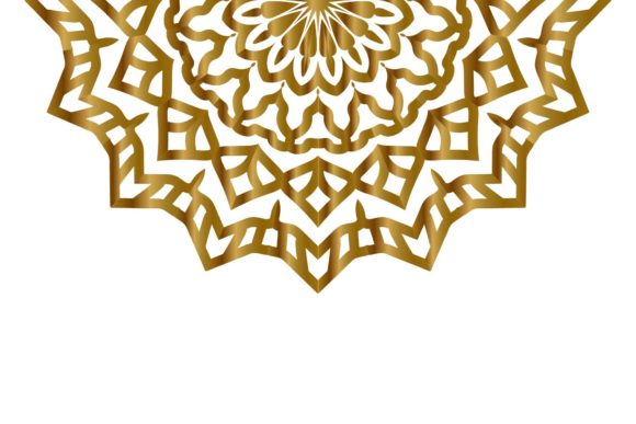 Gold Mandala Decorative Background: A Versatile Design Element for Creatives and Professionals