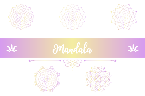 Mandala Gradient Decorative Pack: Integrating Versatile Assets into Creative Workflows