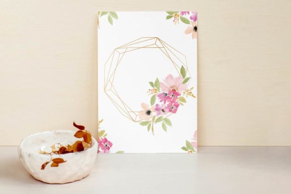 PNG Floral Frame Decorative Invite Card