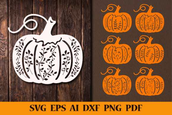 Set of Decorative Pumpkins SVG: Elevate Your Autumn Design Projects