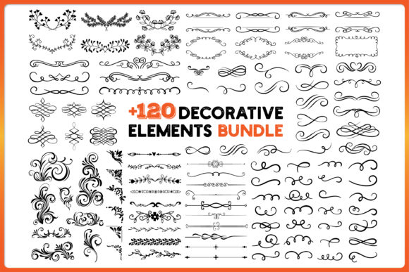 Unlocking Creativity with the 120 Decorative Elements Set for Digital Crafting